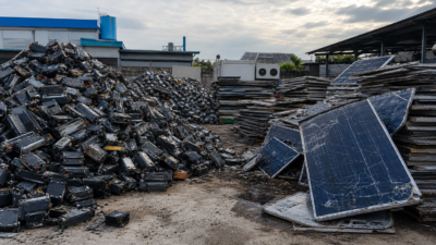 Battery and solar panel waste crisis in Thailand green transition