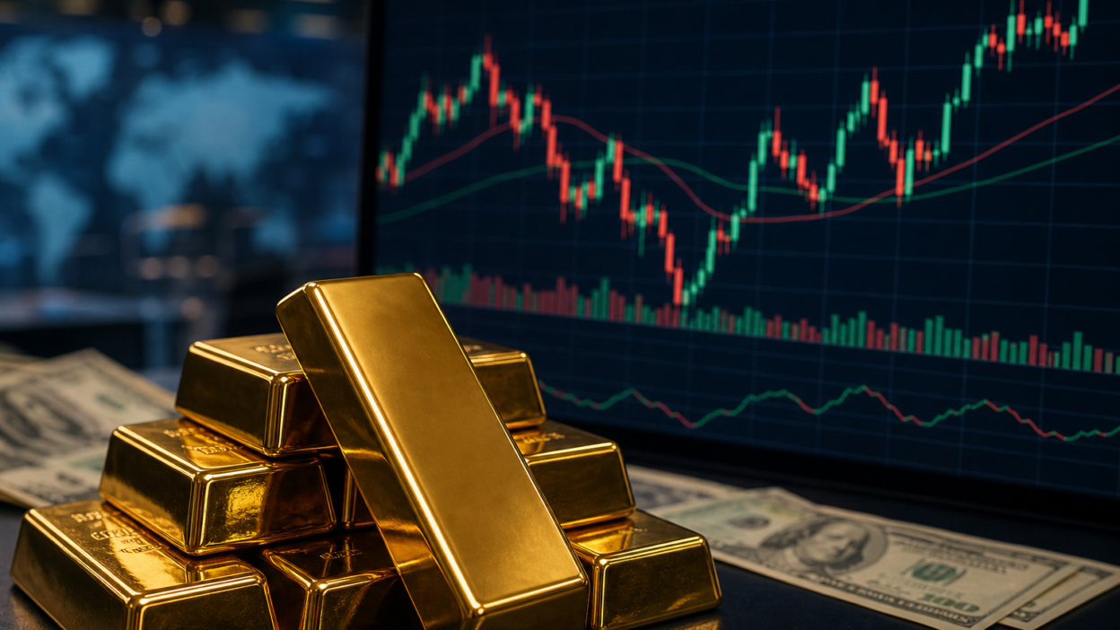 วิเคราะห์ราคาทองคำโลก XAU/USD พร้อมกราฟ gold futures และดอลลาร์สหรัฐ