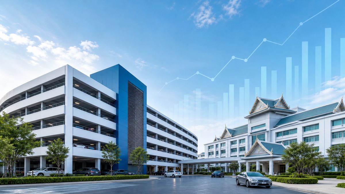 ภาพประกอบรายงานการใช้เงิน IPO ของ JPARK สำหรับโครงการอาคารจอดรถ