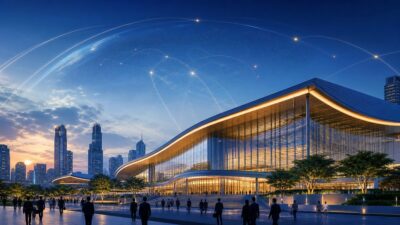 ภาพประกอบการประชุมเศรษฐกิจนานาชาติที่กรุงเทพฯ สำหรับงาน IMF–World Bank 2026