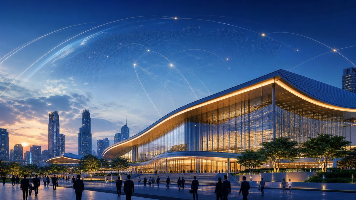 ภาพประกอบการประชุมเศรษฐกิจนานาชาติที่กรุงเทพฯ สำหรับงาน IMF–World Bank 2026
